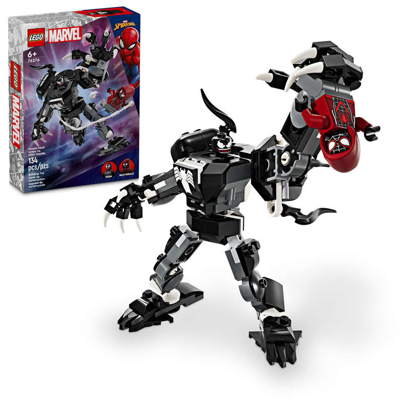 Nowości LEGO Marvel 2024 - mechaniczna zbroja venoma miles morales