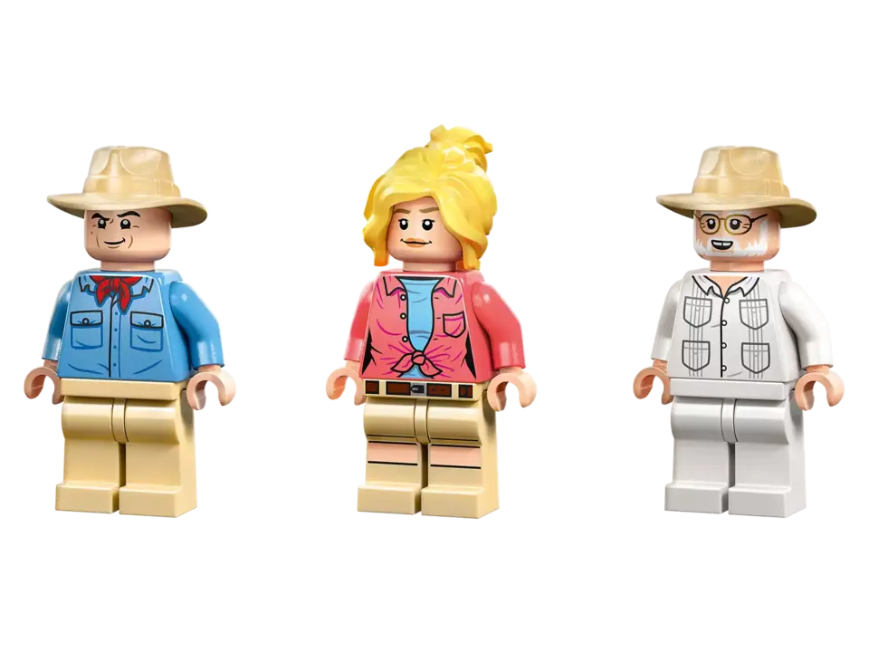 Wszystkie minifigurki LEGO Jurassic World Odkrycie Brachiozaura w jednej linii