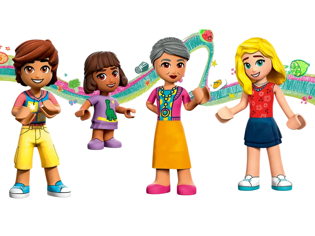 LEGO Friends Jadłodajnia w Heartlake - wszystkie minilaleczki