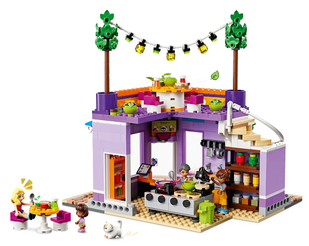 LEGO Friends Jadłodajnia w Heartlake od środka z detalami