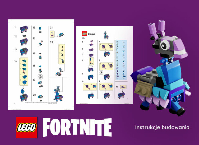 Lama Lego Fortnite - instrukcja budowania z klocków