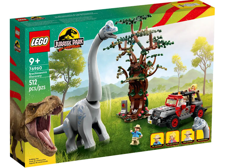 Opakowanie zestawu LEGO Jurassic World Odkrycie Brachiozaura