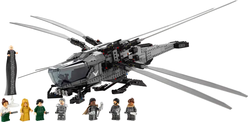 Model i minifigurki 10327 Diuna — Atreides Royal Ornithopter
