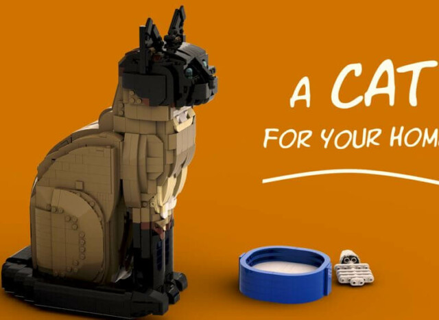 Model LEGO Lifesize Cat (21349)