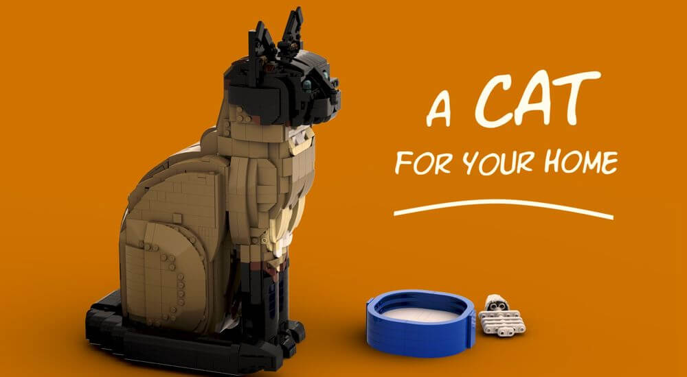 Model LEGO Lifesize Cat (21349)