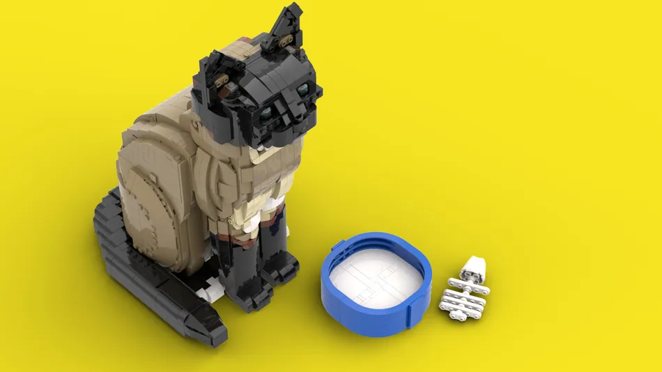 Model LEGO Lifesize Cat (21349)