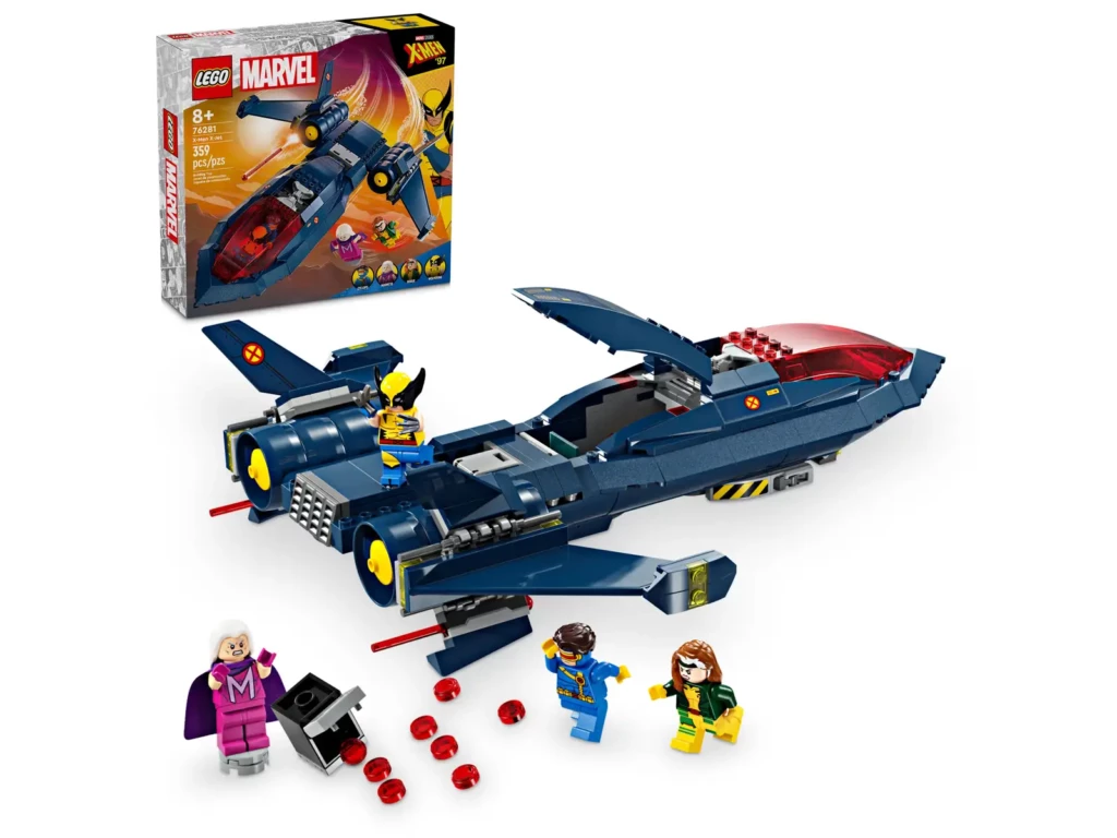 Dekoracja LEGO Marvel Odrzutowiec X-Menów