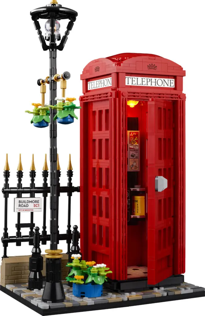 Model LEGO Ideas 21347 Czerwona Budka Telefoniczna