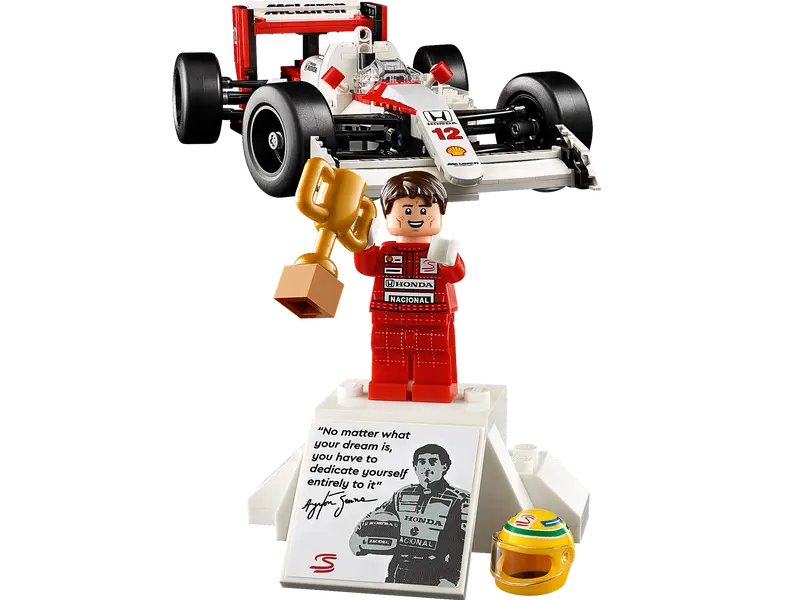 Minifigurka zestawu LEGO 10330 McLaren MP4/4 i Ayrton Senna