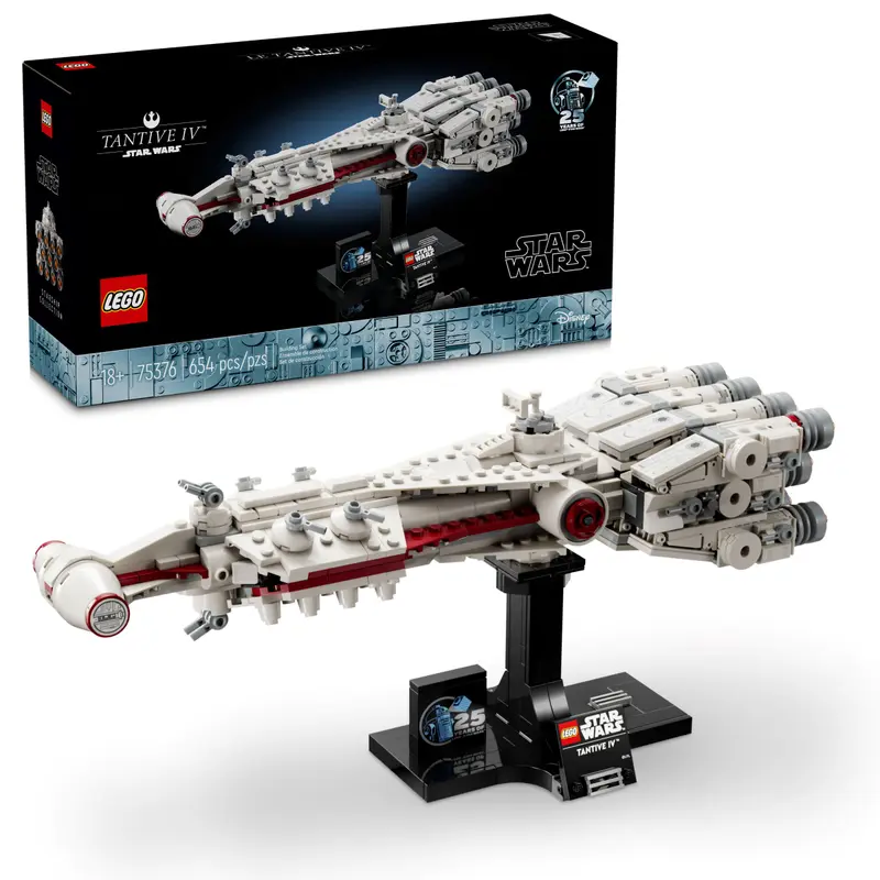 Opakowanie i model LEGO 75376 Tantive IV™