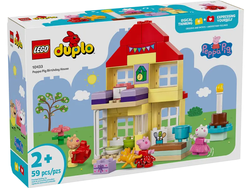 Opakowanie LEGO Urodzinowy domek Peppy 10433