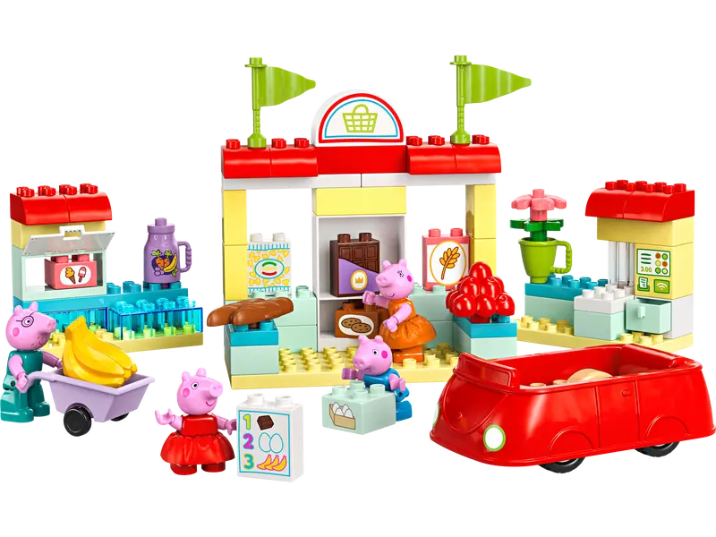 Zestaw LEGO 10434 Peppa i supermarket