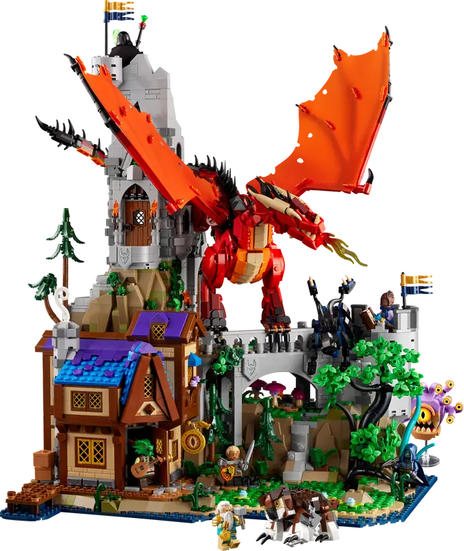 Zestaw LEGO 21348 Dungeons & Dragons: Opowieść czerwonego smoka