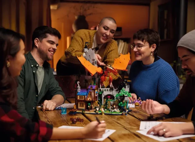 Wspólna zabawa z zestawem LEGO 21348 Dungeons & Dragons: Opowieść czerwonego smoka