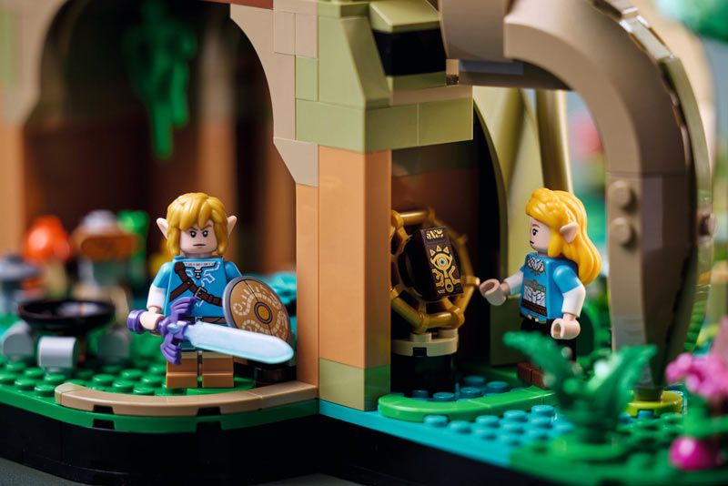 LEGO Zelda - minifigurki wewnątrz drzewa